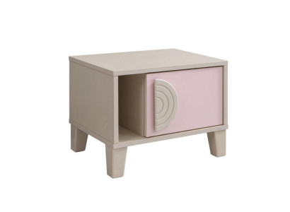 Schlafzimmer Nachttisch Möbel Luxus Modern Rosa  Design Top-Qualität  Holz