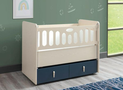 Modern Ausziehbares Kinderbett Luxuriöses Schlafzimmer Bett Holz Möbel Blau