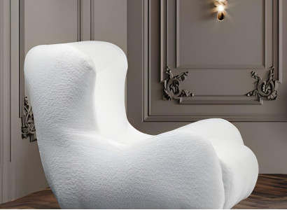 Sessel Polstersessel Relaxsessel Loungesessel Wohnzimmer Weiß Stoff