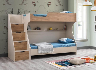 Jugendbett Kinderbett Kids Design Modern Bett Kinderzimmer Holz Betten Möbel