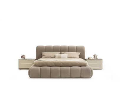 Schlafzimmer Set Bett + 2х Nachttische 3-teiliges Moderne Möbel Doppelbett