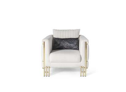 Sessel Club Lounge Designer Lehn Moderne Top-Qualität  Sessel 1 Sitzer Polster