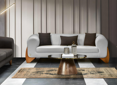 Moderne Sofagruppe Sofa Couch Sitzgarnitur Polstergarnitur Sofaset  3+3+1