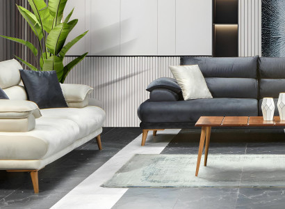 Sofa Sofagarnitur Italienischer Stil Wohnlandschaft Couch Sitzgarnitur  3+3