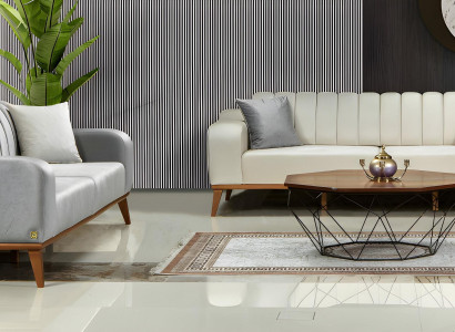 Wohnlandschaft Sofa Sofagarnitur Italienischer Stil Couch Sitzgarnitur  3+3