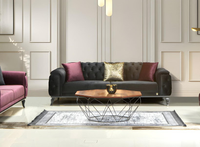 Sofagarnitur Italienischer Stil Sitzgarnitur Wohnlandschaft Sofa Couch 3+3+1