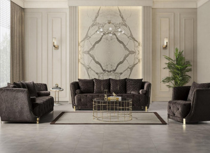 Sofagarnitur 2x 3-Sitzer Sofas Set Design Sofa Polster Couchen Modern Sessel