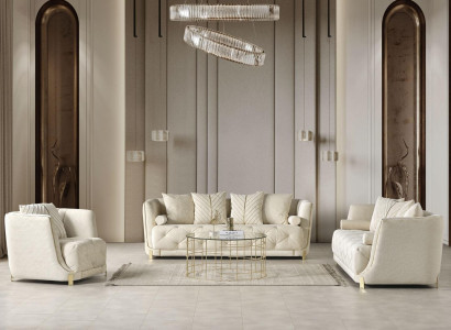 Sofagarnitur 2x 3-Sitzer Sofas Design Sofa Polster Modern Top-Qualität Sessel