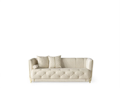 Polstersofa Dreisitzgarnitur Dreisitzer 3er-Sofa Dreisitzcouch Sofa Beige