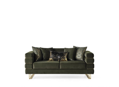 Sofa 3 Sitzer Sofas Polster Top-Qualität Garnitur Moderne Couchen Textil Sitz