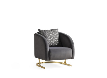 Moderne  Sessel Club Lounge Designer Lehn Top-Qualität Sessel 1 Sitzer