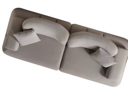 Eleganter Dreisitzer Luxus 3-Sitzer Sofa Bequeme Couch  3er Sofas 243cm