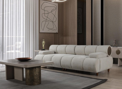 Multifunktion Couch Schlafsofa Verstellbar 3Sitzr auf 4 Sitzer 245cm