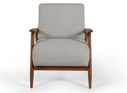 Sessel Club Lounge Designer Lehn Moderne Sessel 1 Sitzer  Polster Grau