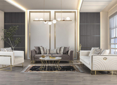 Sitzgarnitur Sofagarnitur Polster Couch Couchen Sofa Möbel Einrichtung 3+3+1