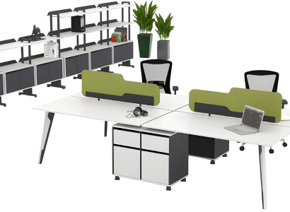 Workstation Arbeitstisch Doppelarbeitsplatze Büroschranke Kommoden Büro