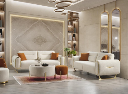 Wohnzimmer Top-Qualität 2x 3-Sitzer Sofas Luxuriöse Polster Couchen Sitzmöbel