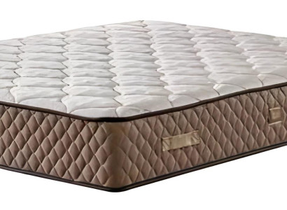 Hochwertige braune Textilmatratze in modernem Design