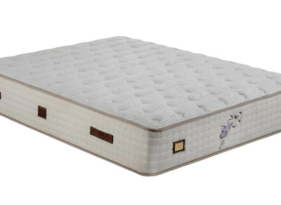 Weiße Komfortmatratze aus Textil für Schlafzimmer