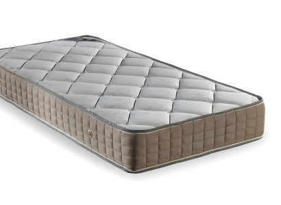 Beige Textilmatratze mit Komfort und Unterstützung
