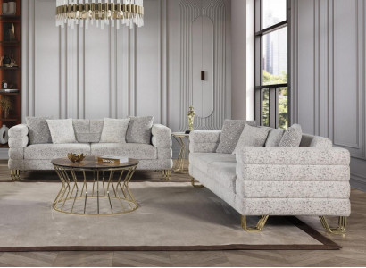 Wohnzimmer Top-Qualität 2x 3-Sitzer Sofas Luxuriöse Polster Couchen Sitzmöbel