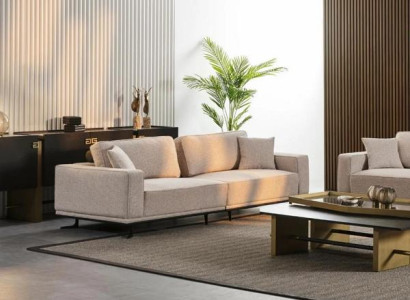 Dreisitzer Polster Sofa Couch Lounge Sofa für drei Personen 250cm