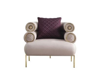 stilvolle  Sessel Hochwertige Lounge Designer Lehn Sessel 1 Sitzer  Polst