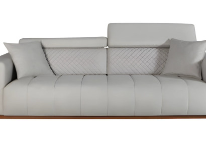 Graue Dreisitzcouch 3-Sitzer-Sofa Dreisitzgarnitur Dreisitzer Polstersofa
