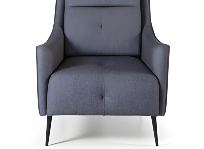 Lounge Chair Barlounge Cafésessel Empfangssessel Sessel Loungesessel Grauer