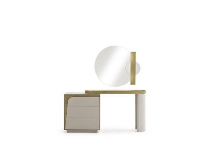 Schminktisch mit Spiegel Kosmetiktisch Frisiertisch Schubladen Weiß 2tlg