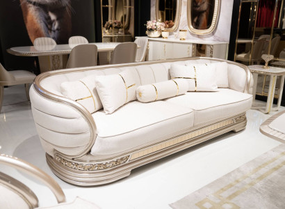 Modernes beiges Stoffsofa für Wohnzimmer