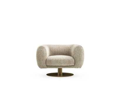 Sessel 1 Sitzer Wohnzimmer Moderne Design Elegantes Möbel Grau Luxus