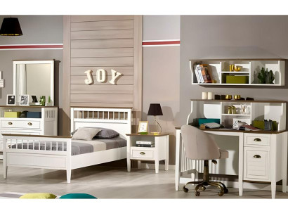 Kinderzimmer-Set Weiß aus Holz mit stilvollem Design