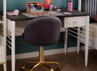 Weißer moderner Holzschreibtisch für Home Office