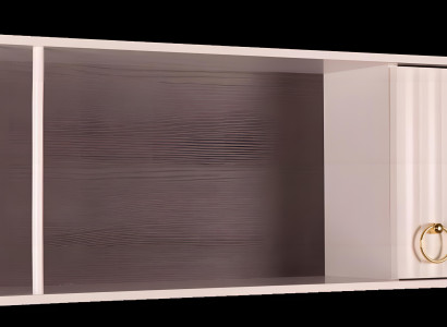 Elegantes weißes Wandmodul aus Holz für modernes Zuhause