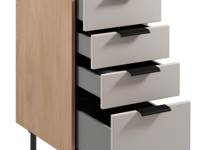 Küche Unterschrank Küchenschrank Schrank 4 Schubladen Küchenmöbel Küche