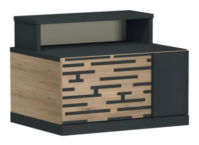Eleganter brauner Nachttisch aus Holz für stilvolles Schlafzimmer