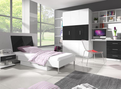 Jugendzimmer Set Komplett Bett Kinderzimmer Kleiderschrank Schreibtisch