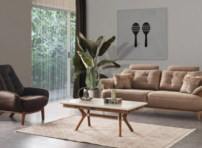 Luxus WohnzimmerSessel 3-Sitzer Sofas Sofas handlich  Sessel Modernes Design