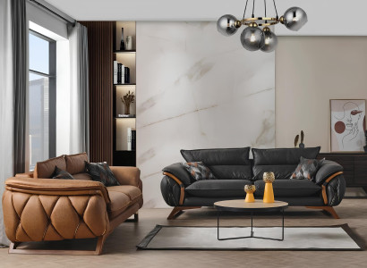 Kombination Sofalandschaft Polstermöbel Couchmöbel Sofa Wohnzimmergarnitur 3+3