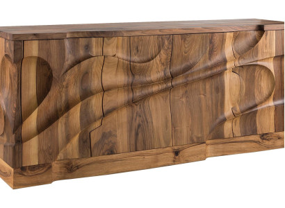 Elegante braune Holz-Konsolentisch im stilvollen Design