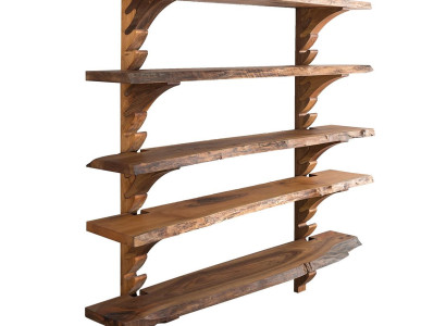 Braunes Holzregal modernes Design langlebig und vielseitig