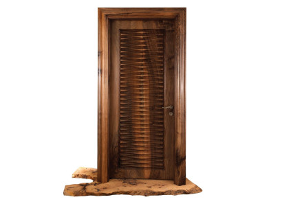 Braune Holztür modern elegant langlebig für Wohn- und Geschäftsräume