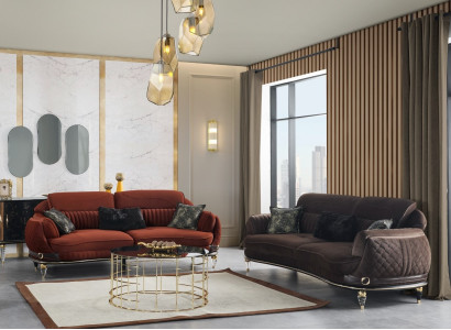 Wohnzimmer Top-Qualität 2x 3-Sitzer Sofas Luxuriöse Polster Couchen Sitzmöbel