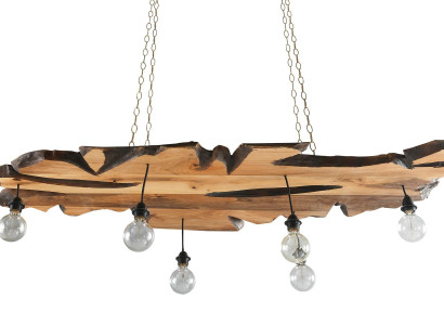 Braune Holzlampe elegantes Design für Wohnräume und Schlafzimmer