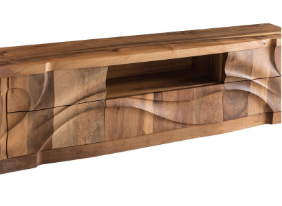 Elegantes braunes Holz Konsolmöbel in zeitlosem Design