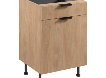 Küchenschrank Universalschrank Basisunterschrank Sockelschrank Beige