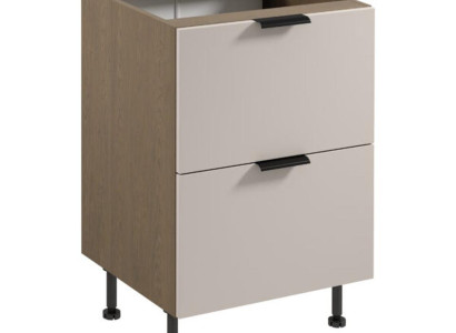 Basisunterschrank Küchenschrank 2 Schubladen Holzschrank Stauraumschrank