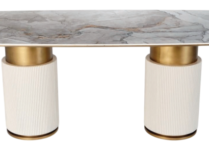 Moderner Abgerundeter Esstisch Stilvoller Küchentisch Esszimmermöbel