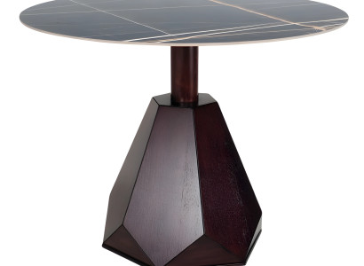 Exklusiver Runder Esstisch Esszimmertisch Designer Holz Tische